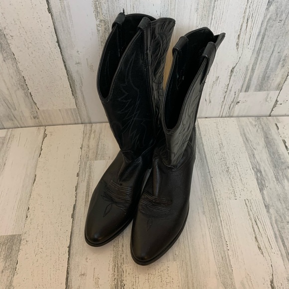 BLACK COWBOY BOOTS - Picture 3 of 5